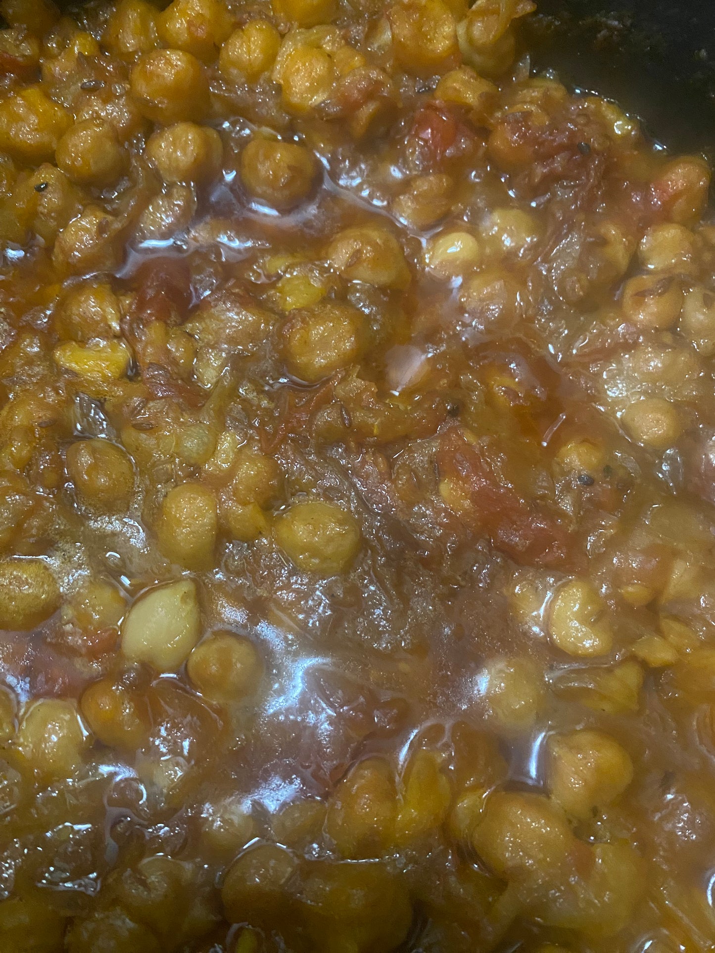 Chickpea Curry Meal with Tandoori Naan