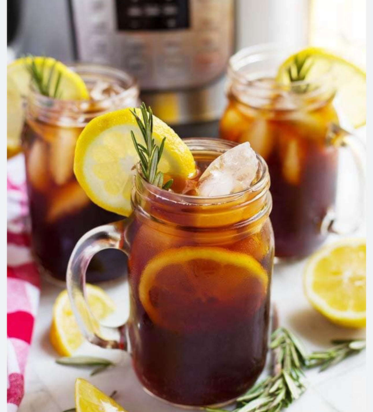 Large ORGANIC iced tea